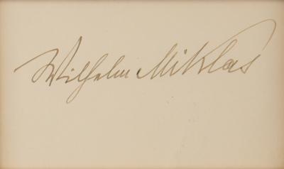 Lot #386 Wilhelm Miklas Signature - Image 2