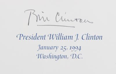 Lot #78 Bill Clinton Signed Booklet - Image 3