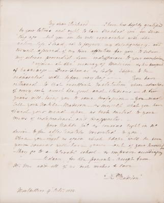 Lot #4 Dolley Madison Autograph Letter Signed - Image 2