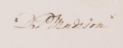 Lot #4 Dolley Madison Autograph Letter Signed - Image 3