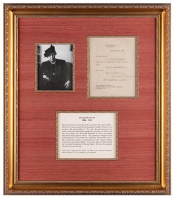 Lot #174 Eleanor Roosevelt Typed Letter Signed - Image 1
