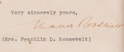 Lot #174 Eleanor Roosevelt Typed Letter Signed - Image 3