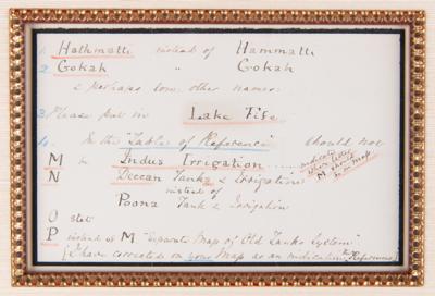 Lot #403 Florence Nightingale Autograph Letter Signed on Map of India - Image 4