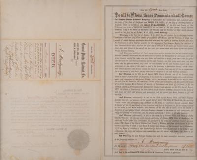 Lot #436 Leland Stanford Document Signed - Image 3