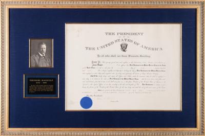 Lot #181 Theodore Roosevelt Document Signed as President - Image 4
