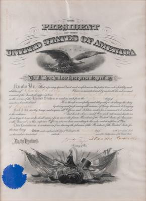 Lot #29 Theodore Roosevelt and William H. Taft Document Signed, Appointing a West Point Math Professor - Image 2