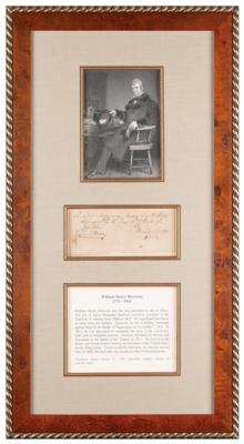 Lot #12 William Henry Harrison Document Signed - Image 1