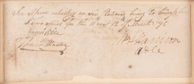 Lot #12 William Henry Harrison Document Signed - Image 2