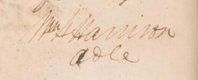 Lot #12 William Henry Harrison Document Signed - Image 3