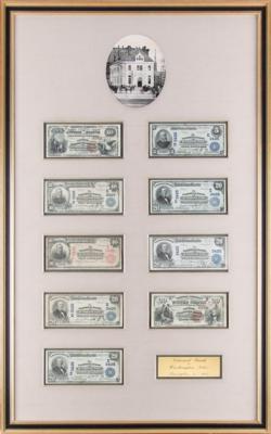Lot #400 National Bank of Washington (9) National Currency Banknotes - Image 1