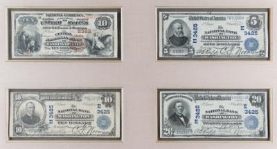 Lot #400 National Bank of Washington (9) National Currency Banknotes - Image 2