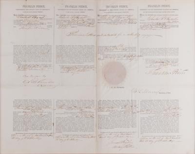 Lot #160 Franklin Pierce Document Signed as President - Image 2