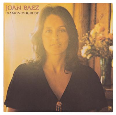 Lot #632 Joan Baez Signed Album - Diamonds & Rust - Image 1