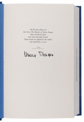 Lot #163 Nancy Reagan Signed Book - My Turn (Ltd. Ed.) - Image 4