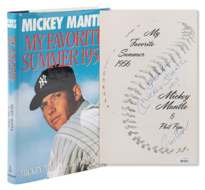 Lot #818 Mickey Mantle Signed Book - My Favorite Summer - Image 1