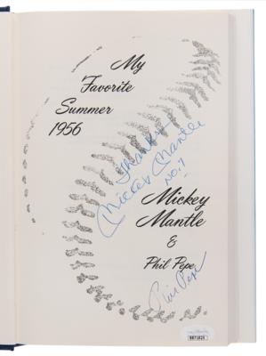 Lot #818 Mickey Mantle Signed Book - My Favorite Summer - Image 4