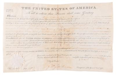 Lot #6 John Quincy Adams Document Signed as President - Image 1