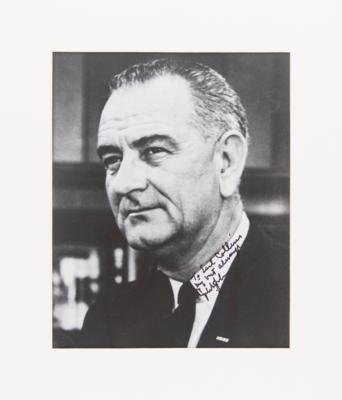 Lot #128 Lyndon B. Johnson Signed Photograph - Image 2
