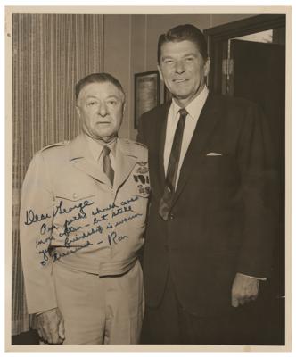 Lot #166 Ronald Reagan Signed Photograph to Actor George Jessel - Image 1