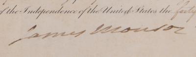 Lot #147 James Monroe Document Signed as President - Image 2