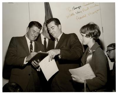 Lot #167 Ronald Reagan Signed Photograph - Image 1