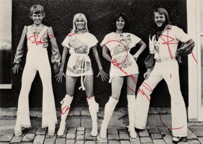 Lot #708 ABBA Signed Promo Card