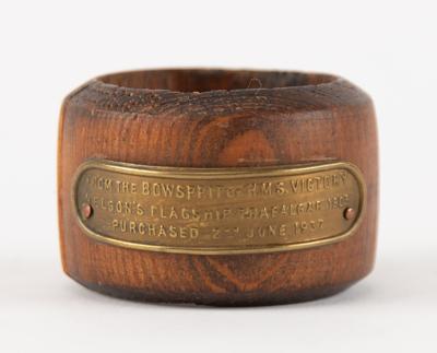 Lot #495 Horatio Nelson: HMS Victory Wooden Artifact - Image 1