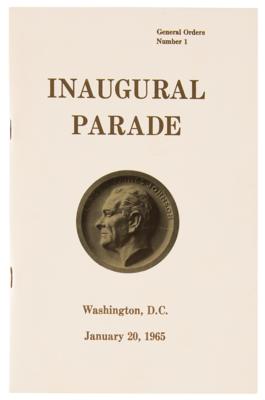 Lot #129 Lyndon B. Johnson Presidential Inauguration Street Sign, Invitation, and Parade Ephemera - Image 5