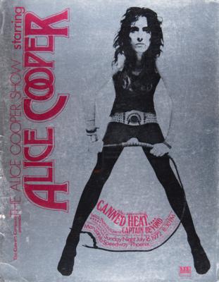 Lot #654 Alice Cooper and Canned Heat 1972 Phoenix Concert Poster - Image 1