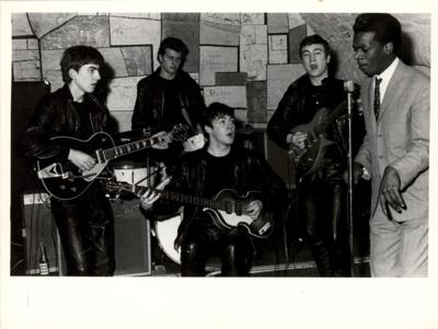 Lot #636 Beatles 'Cavern Club' Photograph with Davy Jones by Dick Matthews - Image 1