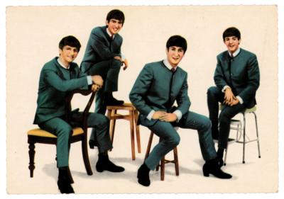 Lot #637 Beatles 1964 Odeon EMI Postcard