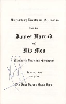 Lot #526 Neil Armstrong Signed Program - Image 1