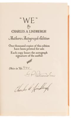 Lot #505 Charles Lindbergh Signed Limited Edition Book - 'WE' - Image 4