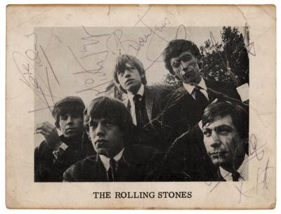 Lot #619 Rolling Stones Signed Decca Records Promotional Card - Image 1