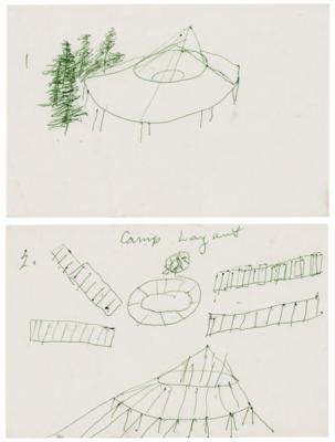 Lot #733 Marlon Brando Typed Letter Signed and (5) Original Sketches - From the Collection of His Business Manager - Image 3