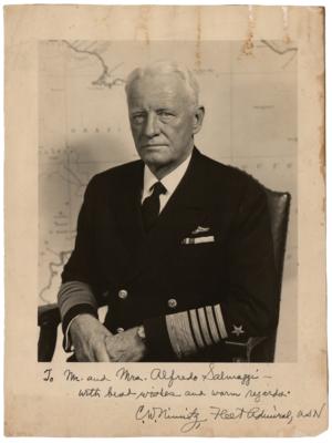Lot #496 Chester Nimitz Signed Photograph