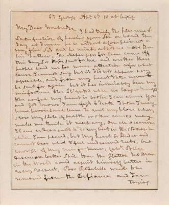 Lot #481 Horatio Nelson Autograph Letter Signed -