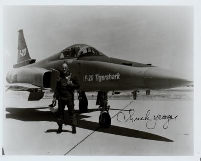 Lot #508 Chuck Yeager Signed Photograph