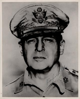 Lot #492 Douglas MacArthur Signed Photograph - Image 1