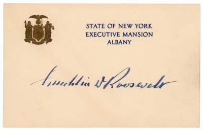 Lot #180 Franklin D. Roosevelt Signature