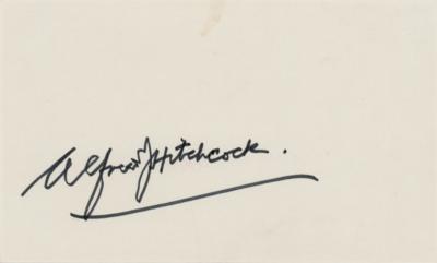 Lot #761 Alfred Hitchcock Signature
