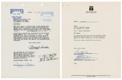 Lot #790 Superman: Christopher Reeve and Margot Kidder (2) Signed Contracts - Image 1