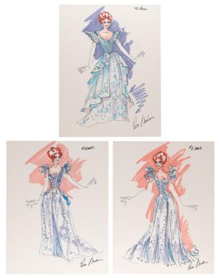 Lot #778 Debbie Reynolds: Paco Macliss (3) Original Stage Show Sketches - Image 1
