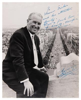 Lot #737 Maurice Chevalier Oversized Signed