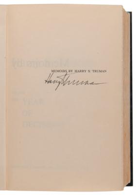 Lot #193 Harry S. Truman Signed Book - Memoirs - Image 3