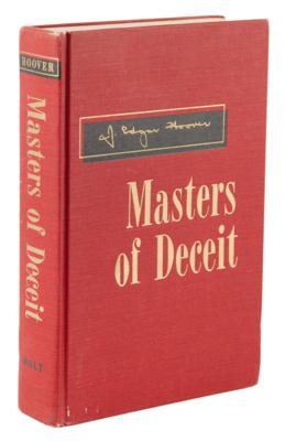 Lot #347 J. Edgar Hoover Signed Book - Masters of Deceit - Image 3