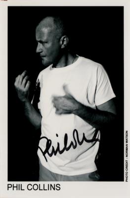 Lot #652 Phil Collins Signed Photograph - Image 1