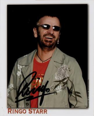 Lot #641 Beatles: Ringo Starr Signed Photograph