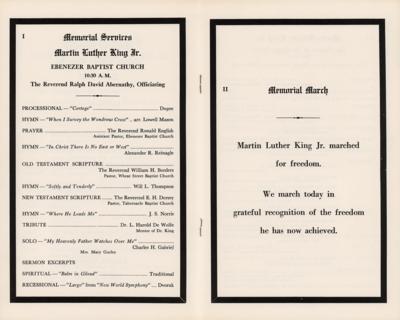 Lot #367 Martin Luther King, Jr.: SCLC Anniversary Banquet and Funeral Programs (2) - Image 2