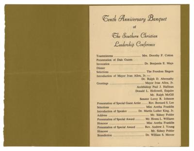 Lot #367 Martin Luther King, Jr.: SCLC Anniversary Banquet and Funeral Programs (2) - Image 3